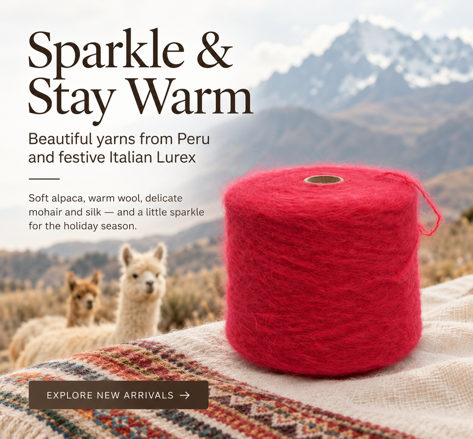 Sparkle & Stay Warm: Festive Lurex and Beautiful Yarns from Peru