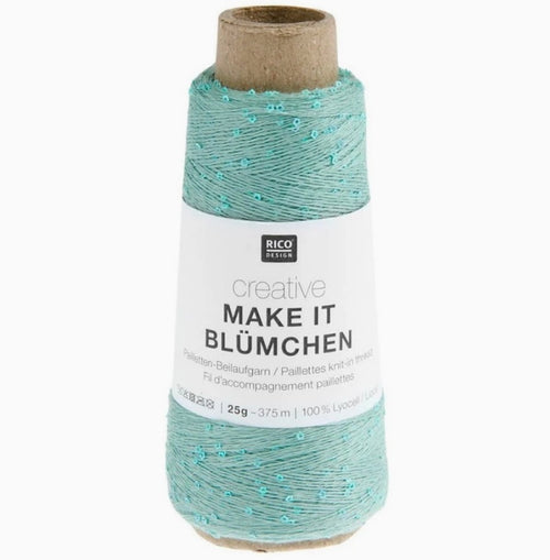 Rico Design Creative Make It Blümchen Sequin Yarn, 25 g