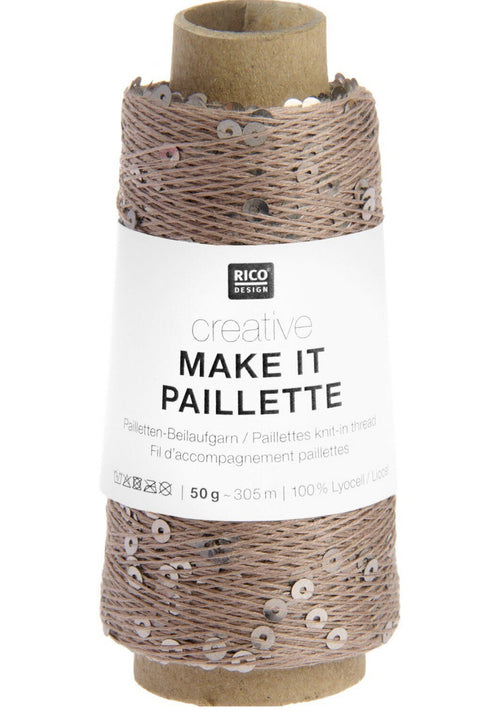 Rico Design Creative Make It Paillette Sequin Yarn, 50 g