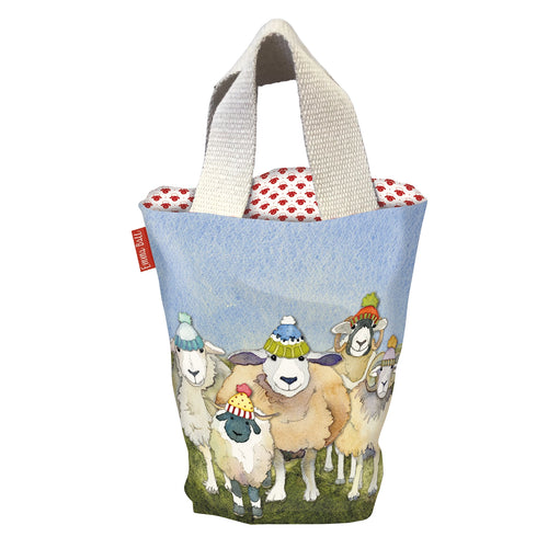 Small Bucket Bag by Emma Ball – 29×28 cm, Lined with Printed Fabric