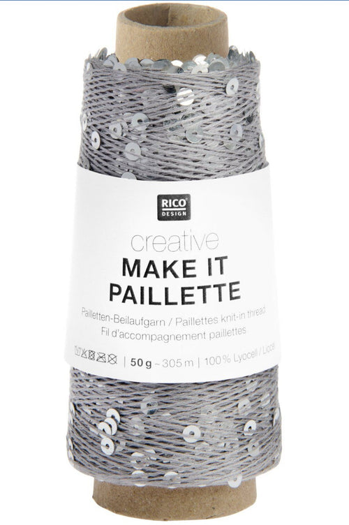 Rico Design Creative Make It Paillette Sequin Yarn, 50 g