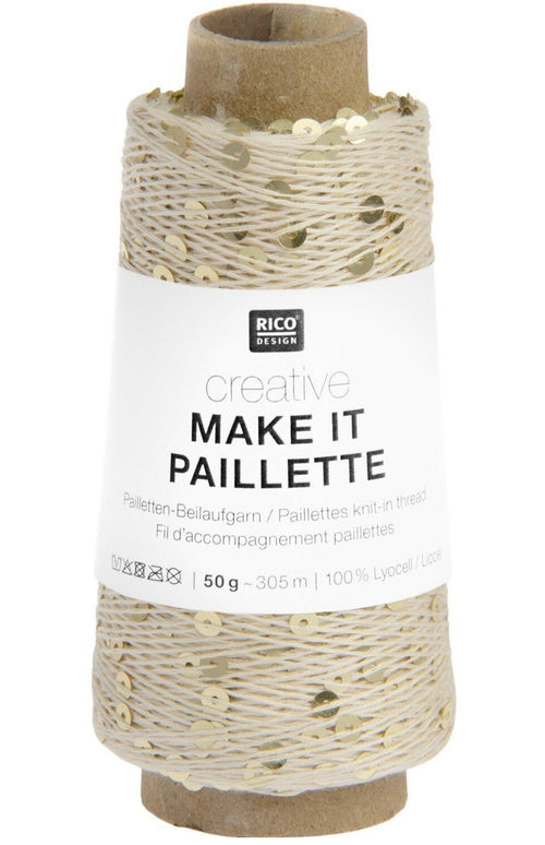 Rico Design Creative Make It Paillette Sequin Yarn, 50 g
