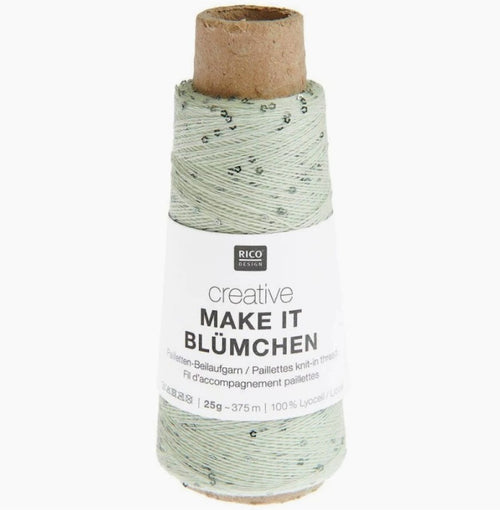 Rico Design Creative Make It Blümchen Sequin Yarn, 25 g