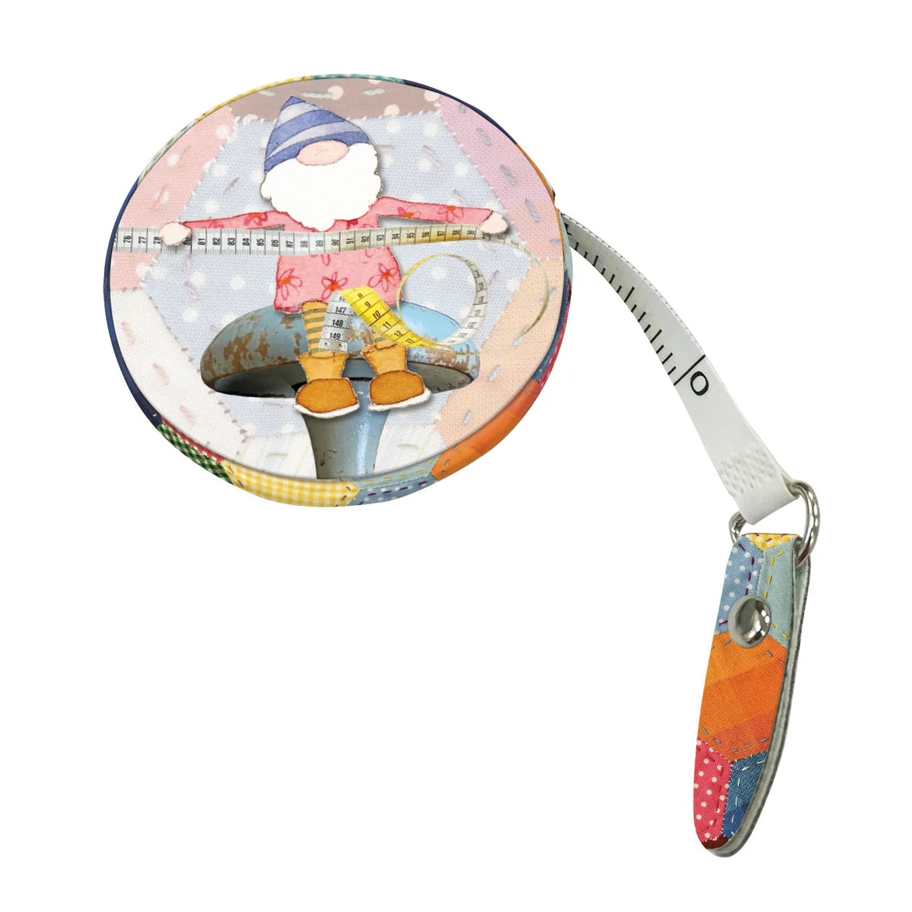 Tape Measure by Emma Ball – 150 cm / 60″, Dual Units, Wipe-Clean Case