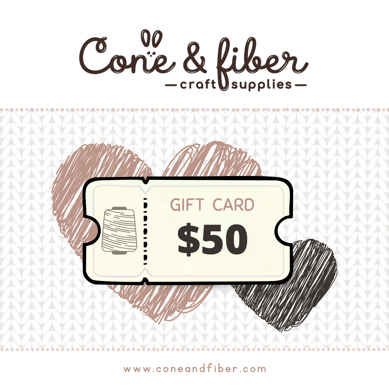 Cone&Fiber Digital Gift Card – $50