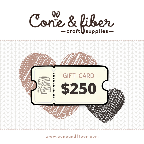 Cone&Fiber Digital Gift Card – $250