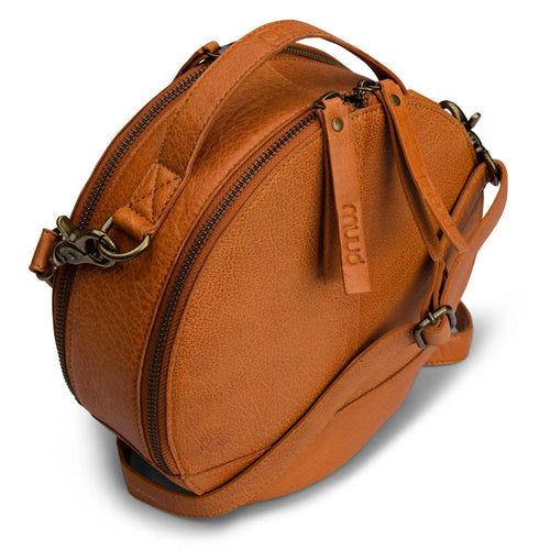 MUUD Bella Round Leather Crossbody Bag