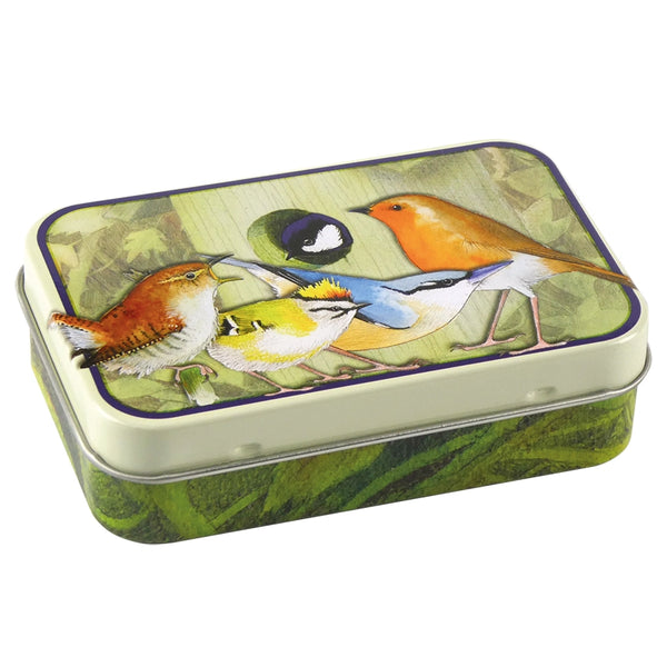 Emma Ball Mini Rectangular Tin in British Birds Mini Rectangular Tin.