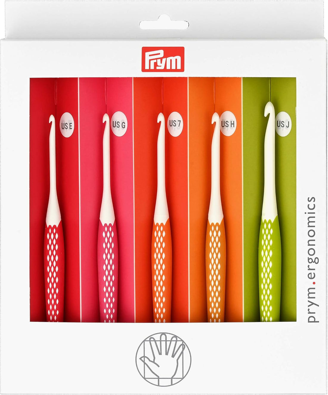 Prym Ergonomics crochet hook value pack, small