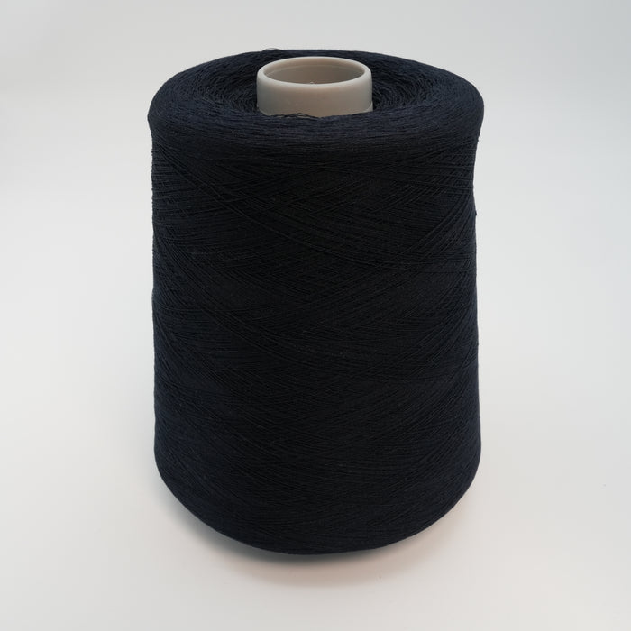 Yule, 3100m/3390yds per 100g/3.5oz, Black Navy, Viscose & Linen Blend