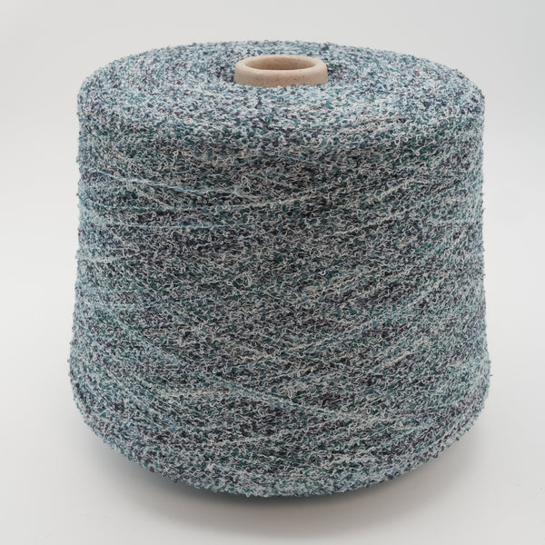 Torbato 750m/100g (820 yds/3.5 oz), Speckled Turquoise – Cotton Blend Textured Yarn