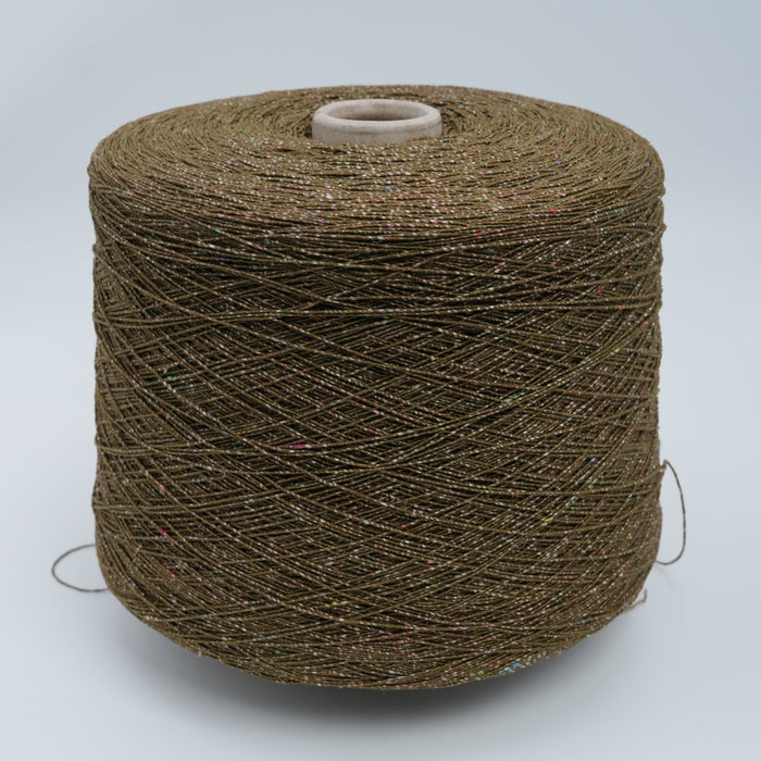 Neppyness, 600m/656yds per 100g/3.5oz, Olive Confetti, Cotton & Polyamide Blend
