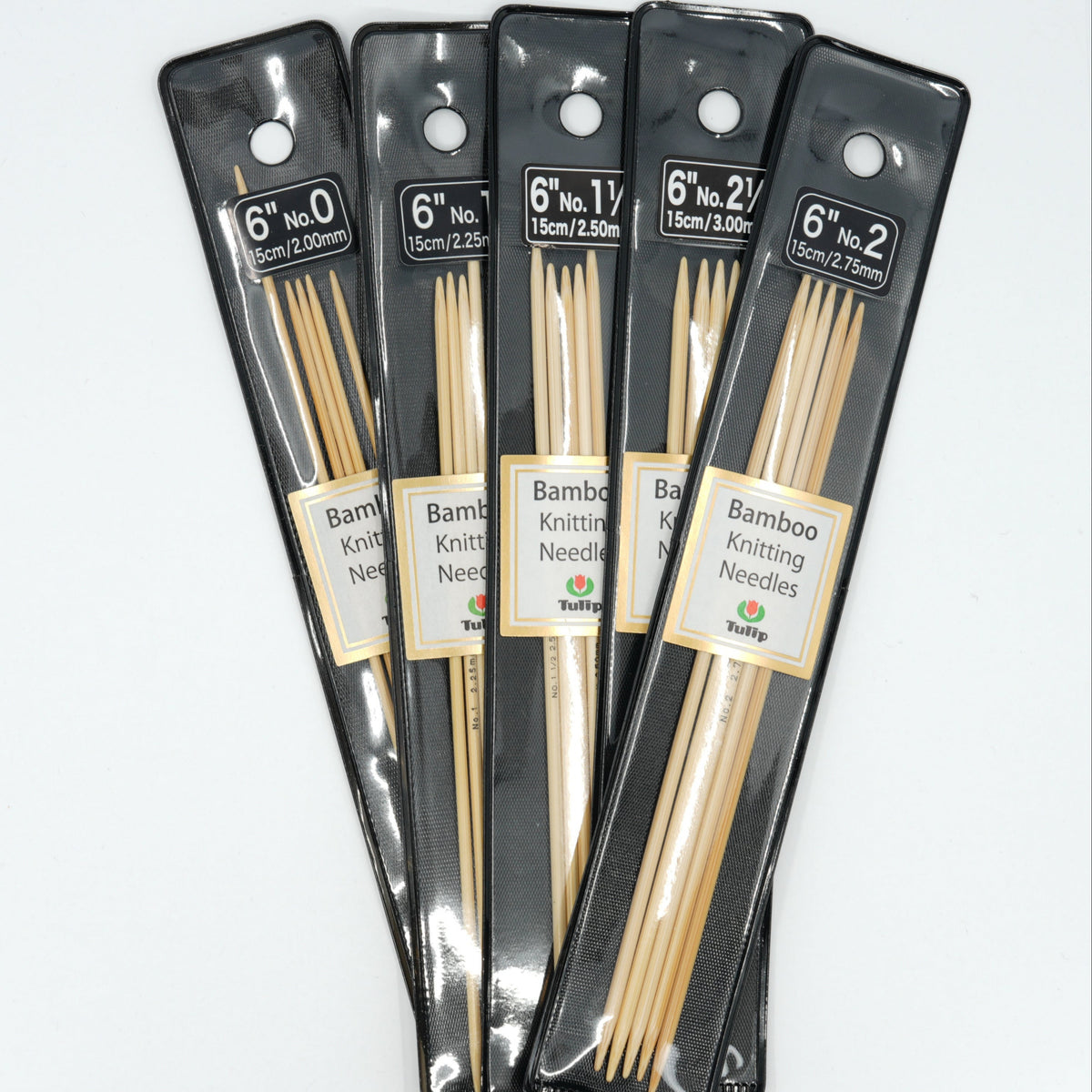 Tulip bamboo double point needles