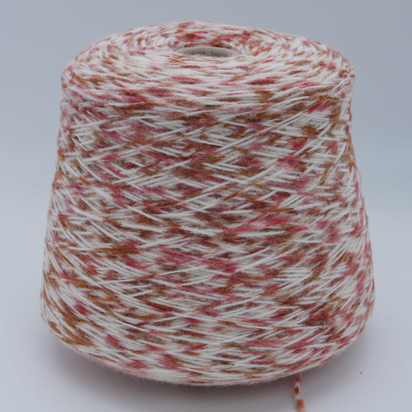 Cone of Puma 3300 alpaca and polyamide blend yarn in Maple Meringue.