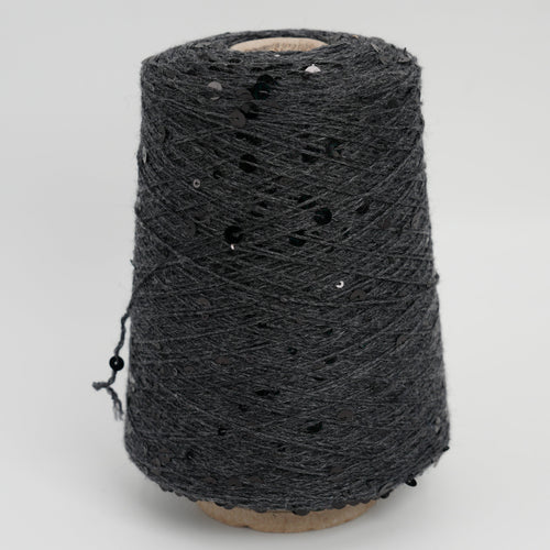 Cosmo 3600 360m/100g (394yds/3.5oz) – 100WV Black Sequins 6mm&3mm