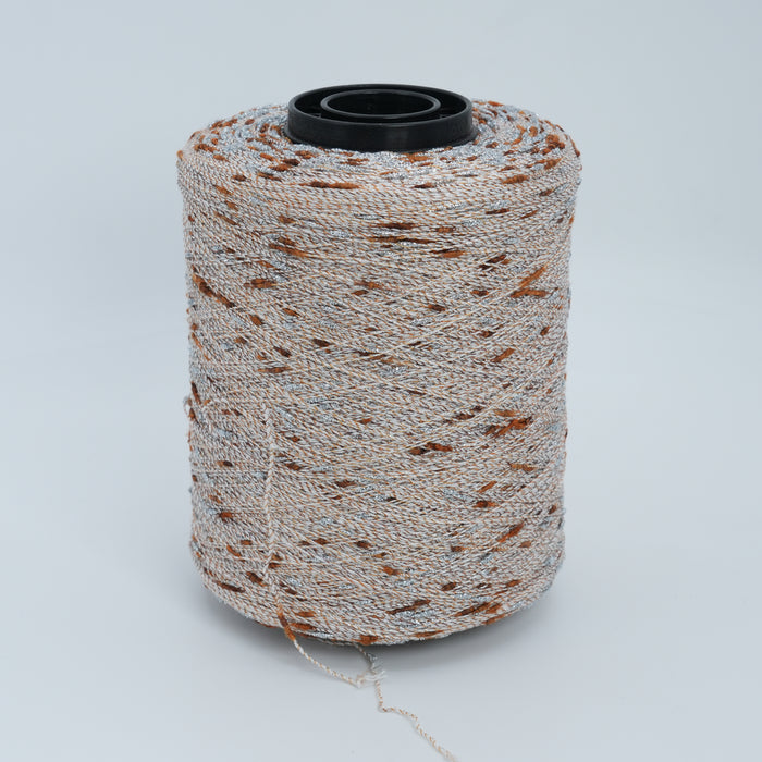Cristallo 8000, 800m/875yds per 100g/3.5oz, Cotton & Slubbed Lurex Blend