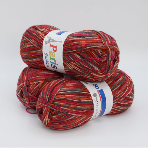 Turkish Sock Yarn Skeins 100g, 400m/437yds per 100g, 75Wo 25PA