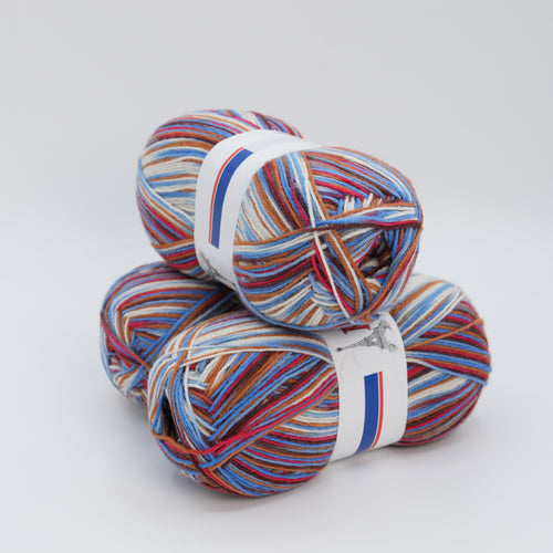 Turkish Sock Yarn Skeins 100g, 400m/437yds per 100g, 75Wo 25PA