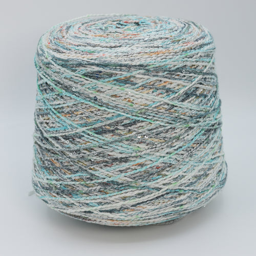 Ciao 2700, 270m/295yds per 100g/3.5oz, Stitched Cord Cotton & Sequin Blend