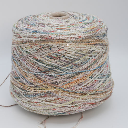 Ciao 2700, 270m/295yds per 100g/3.5oz, Stitched Cord Cotton & Sequin Blend