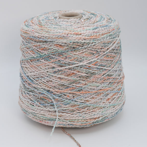 Ciao 2700, 270m/295yds per 100g/3.5oz, Stitched Cord Cotton & Sequin Blend