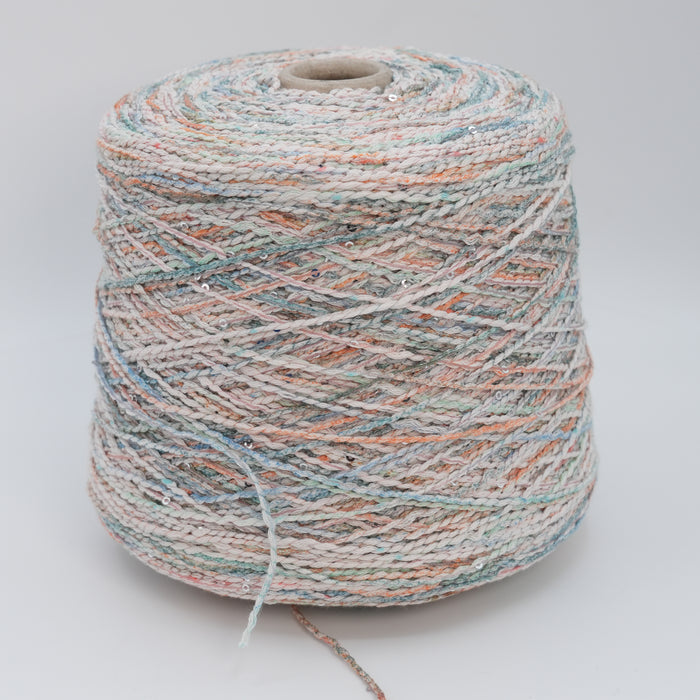 Ciao 2700, 270m/295yds per 100g/3.5oz, Stitched Cord Cotton & Sequin Blend
