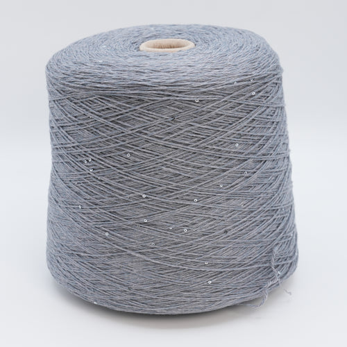 Silver Plus 4500, 450m/492yds per 100g/3.5oz, Merino, Silk & Micro Sequin Blend