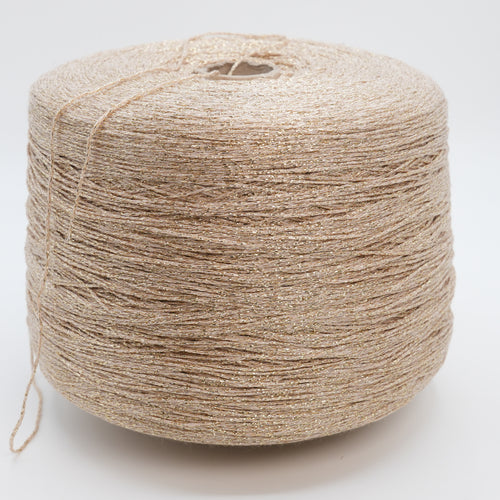 Minerva 3800, 380m/416yds per 100g/3.5oz, Stitched Cord Viscose & Lurex Blend