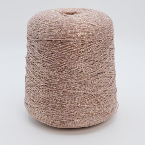 Minerva 3800, 380m/416yds per 100g/3.5oz, Stitched Cord Viscose & Lurex Blend