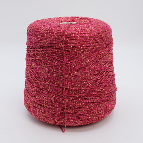 Minerva 3800, 380m/416yds per 100g/3.5oz, Stitched Cord Viscose & Lurex Blend