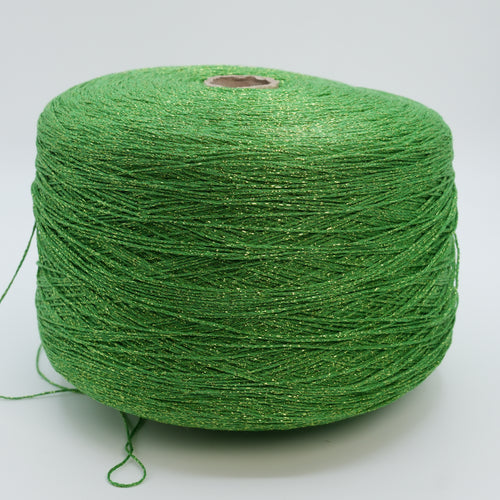 Minerva 3800, 380m/416yds per 100g/3.5oz, Stitched Cord Viscose & Lurex Blend