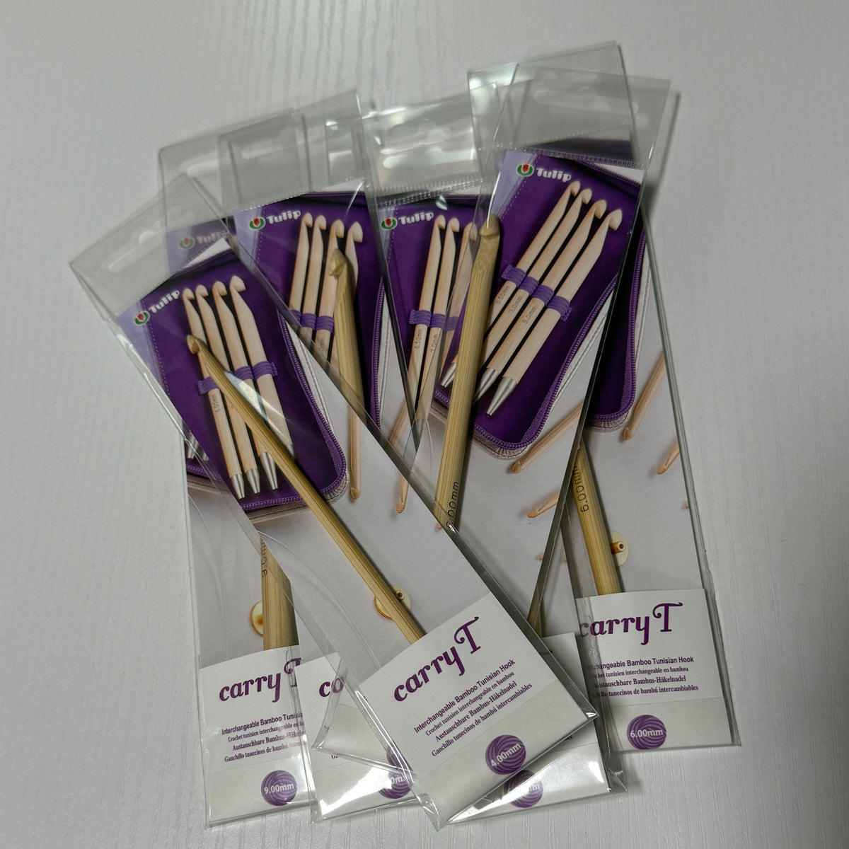 Tulip CarryT interchangeable bamboo Tunisian crochet hook