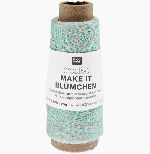 Rico Design Creative Make It Blümchen Sequin Yarn, 25 g