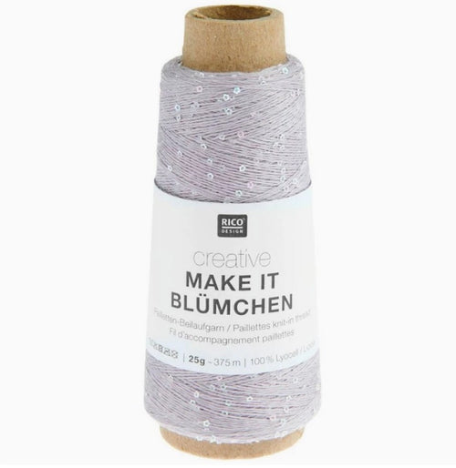Rico Design Creative Make It Blümchen Sequin Yarn, 25 g