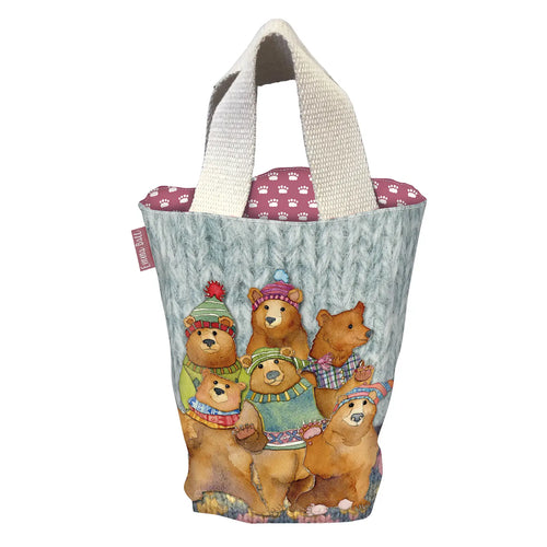 Small Bucket Bag by Emma Ball – 29×28 cm, Lined with Printed Fabric