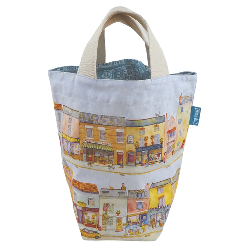 Small Bucket Bag by Emma Ball – 29×28 cm, Lined with Printed Fabric