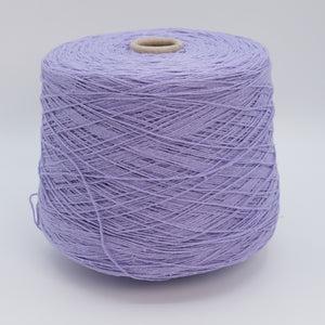 Cone of Bourette Silk 4000 100% silk yarn in Lavender Poem.