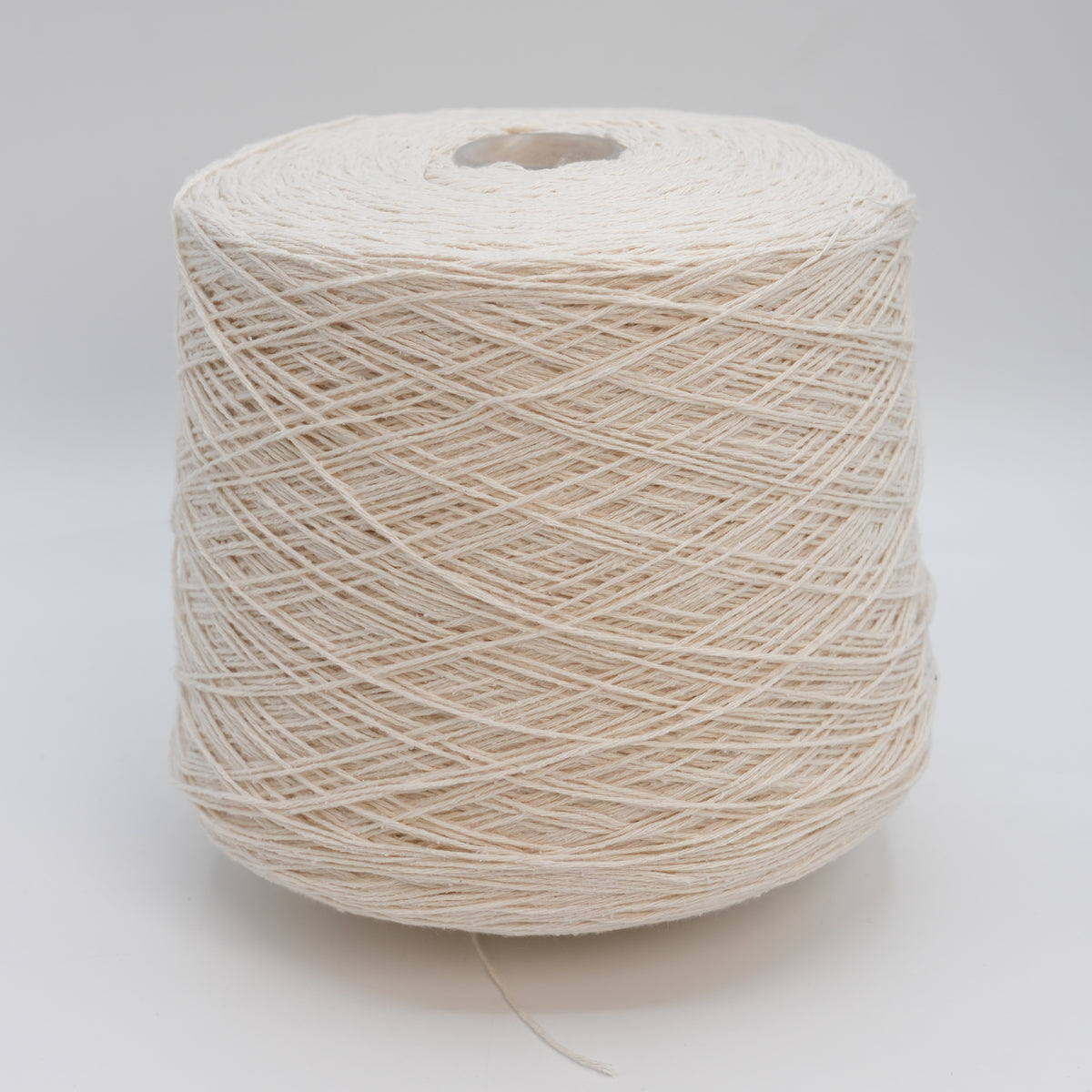 Cone of Bourette Silk 4000 100% silk yarn in Origianl Grigio.