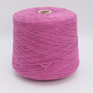 Cone of Bourette Silk 4000 100% silk yarn in Peony Style.