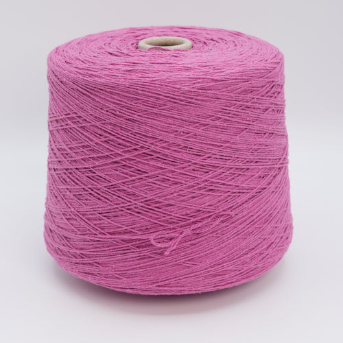 Cone of Bourette Silk 4000 100% silk yarn in Peony Style.