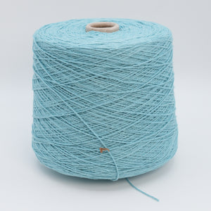 Cone of Bourette Silk 4000 100% silk yarn in Sky Bourette.