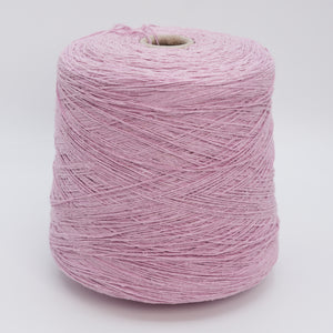 Cone of Bourette Silk 4000 100% silk yarn in Summer Lilac.