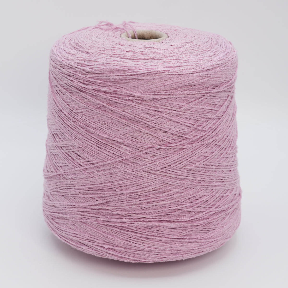 Cone of Bourette Silk 4000 100% silk yarn in Summer Lilac.