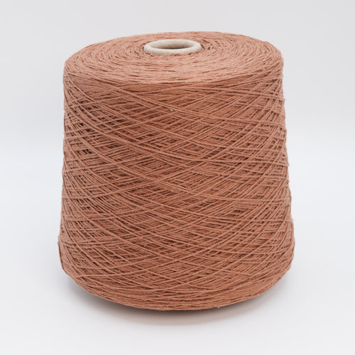 Cone of Bourette Silk 4000 100% silk yarn in Tea Hour.