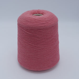 Cone of Canberra 1/15 100% lambswool merino yarn in Berry Petal.