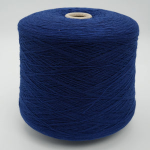 Cone of Canberra 1/15 100% lambswool merino yarn in Blue Depth.