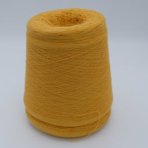 Cone of Canberra 1/15 100% lambswool merino yarn in Golden Ochre.