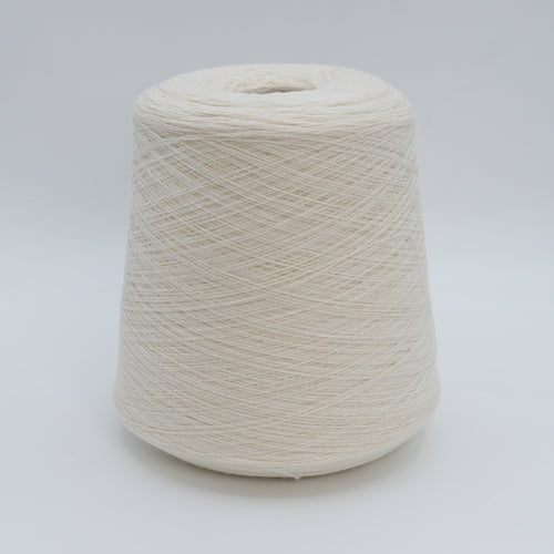 Cone of Canberra 1/15 100% lambswool merino yarn in Milk Cloud.
