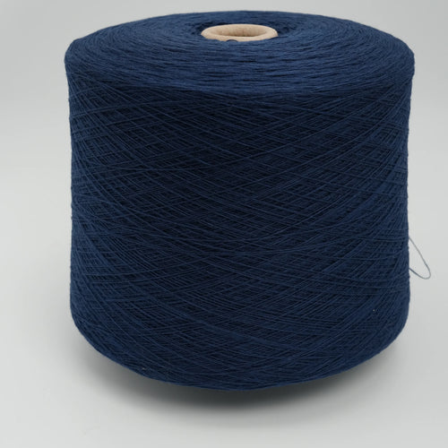 Cone of Canberra 1/15 100% lambswool merino yarn in Storm Indigo.