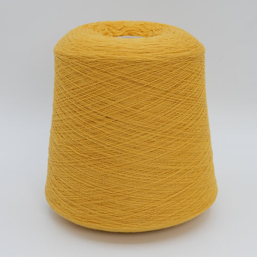 Cone of Canberra 1/15 100% lambswool merino yarn in Sunny Dandelion.